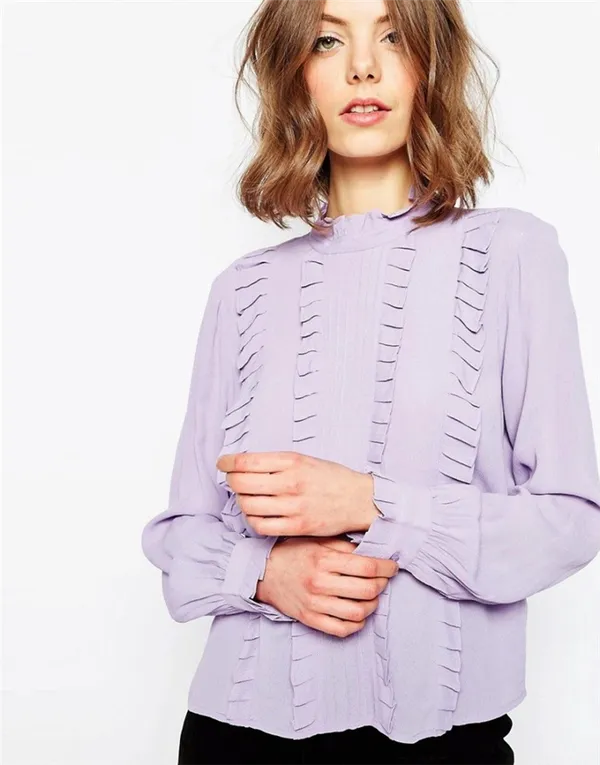 Блузка с рукавом (125 фото): советы какой выбрать материал и фасон, с чем носить. Инструкция, как подобрать стильную и красивую блузку. Блузка женская с длинным рукавом. 31