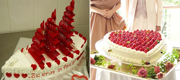 Классический белый свадебный торт: оригинальные идеи оформления. Торт на белом фоне. 26