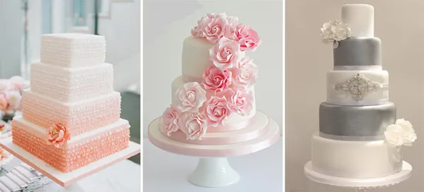 Классический белый свадебный торт: оригинальные идеи оформления. Торт на белом фоне. 22