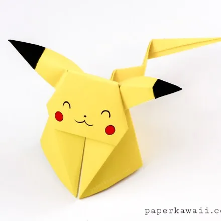 origami pikachu tutorial paper kawaii 04 1