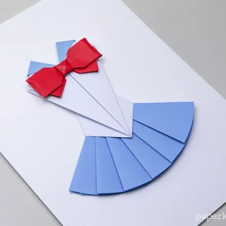 origami doll paper kawaii