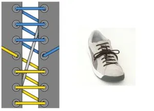 4 дырки традиционная шнуровка