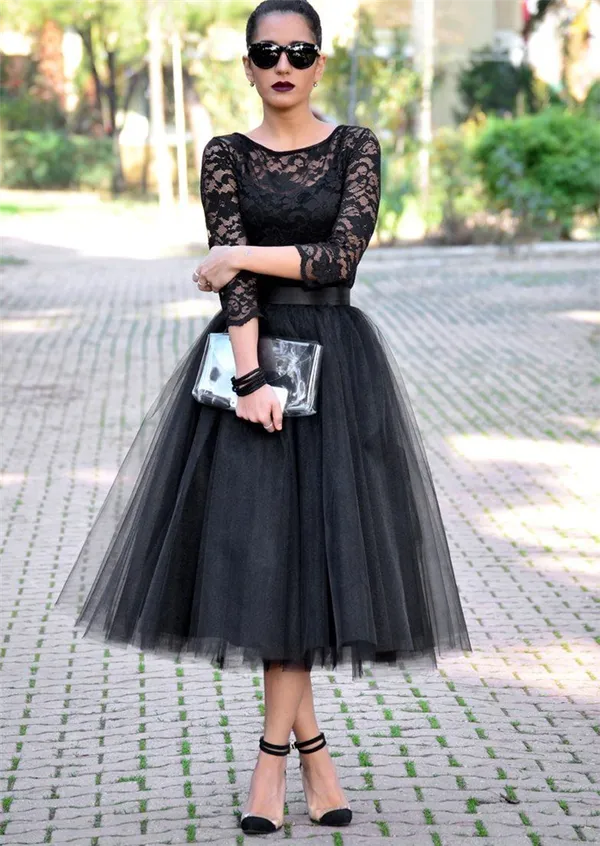 Черное кружевное платье — наряд для истинной королевы. Черное кружевное платье. 35