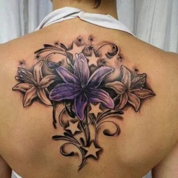 Татуировка с изображением лилии: как растолковать этот знак. Тату лилия значение. 9