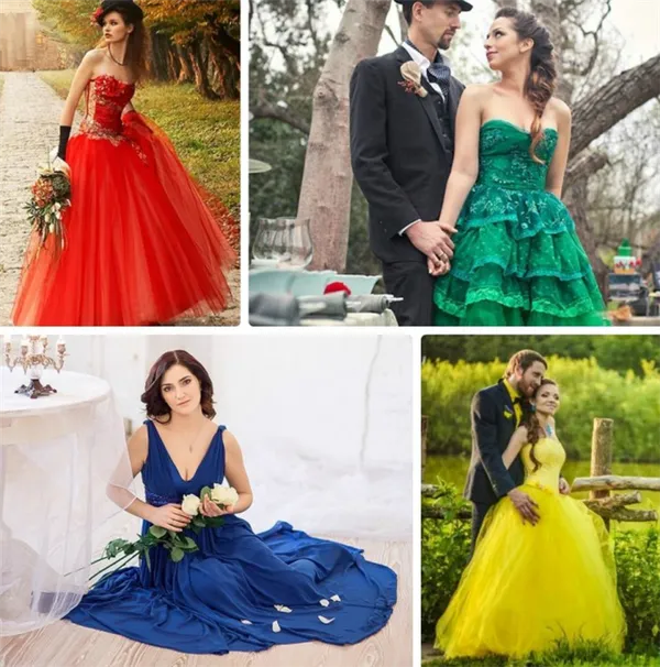 Цветные свадебные платья. Цветные свадебные платья. 14