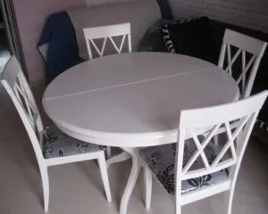 Круглый раздвижной стол для кухни