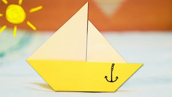 Кораблики из бумаги по схеме оригами. Как сделать кораблик из бумаги. 7