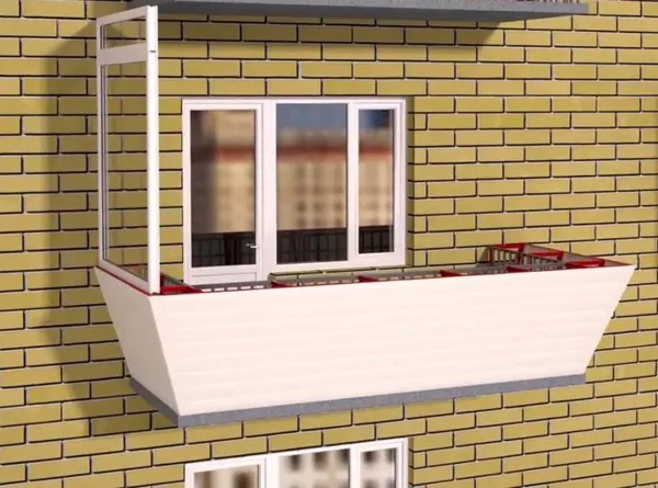 Балкон с выносом: варианты конструкций, остекление, отделка, этапы работ
