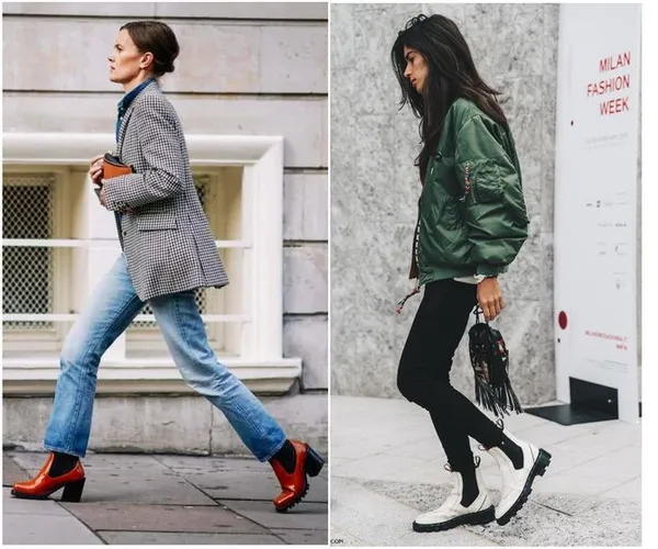 С чем носить ботинки челси – модный обувной тренд 2022-2023 17