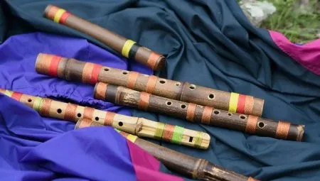 Бамбуковая поперечная флейта Ми