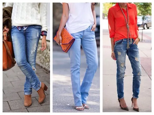 Выбор обуви под прямой крой джинс