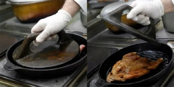 Приготовление «Цыпленка табака» сможет облегчить специальная сковорода тапака. Сковорода для цыпленка табака. 2