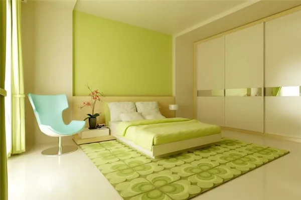 Зеленая спальня: оттенки, сочетания, советы, выбор отделки, правила комбинирования изумрудных и салатовых цветов, 150 фото. Спальня в зеленых тонах. 9