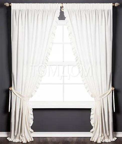 Белые шторы в спальню — 150 фото новинок и примеров дизайна, советы по сочетанию цветов и оформлению интерьера. Белые шторы в интерьере. 36