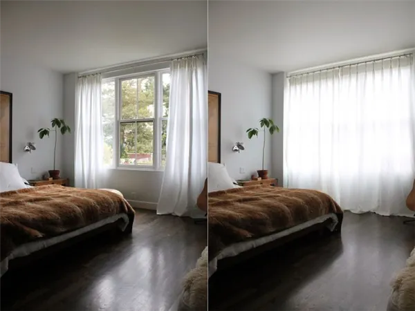 Белые шторы в спальню — 150 фото новинок и примеров дизайна, советы по сочетанию цветов и оформлению интерьера. Белые шторы в интерьере. 28