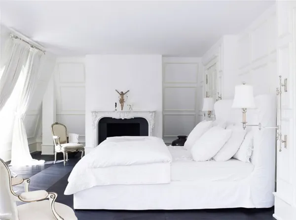 Белые шторы в спальню — 150 фото новинок и примеров дизайна, советы по сочетанию цветов и оформлению интерьера. Белые шторы в интерьере. 4