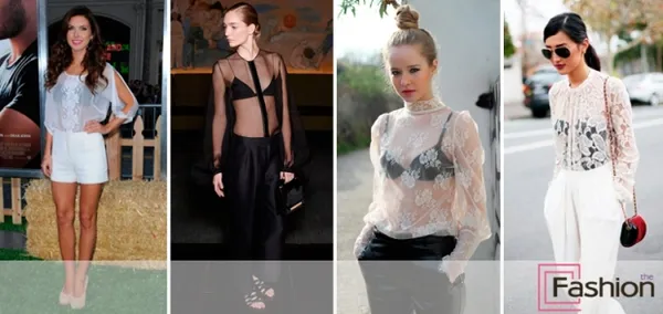 Как носить прозрачную блузку: правила, модные советы, фото. В прозрачной блузке. 40