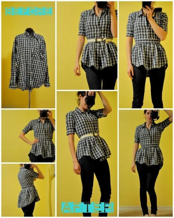 Как переделать мужскую рубашку в женскую: схема, описание, примеры, фото. Как из мужской рубашки сделать женскую. 25