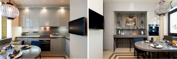 Как обустроить кухню 9 кв м? (лучший дизайн, 62 фото). Дизайн кухни 9 кв метров с холодильником. 2
