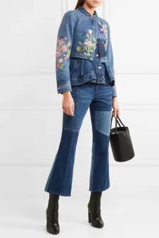 Джинсовый пиджак – 30 фото самых модных моделей этого сезона. Джинсовый пиджак женский. 12
