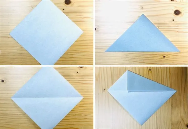 Схема сборки мышки-оригами