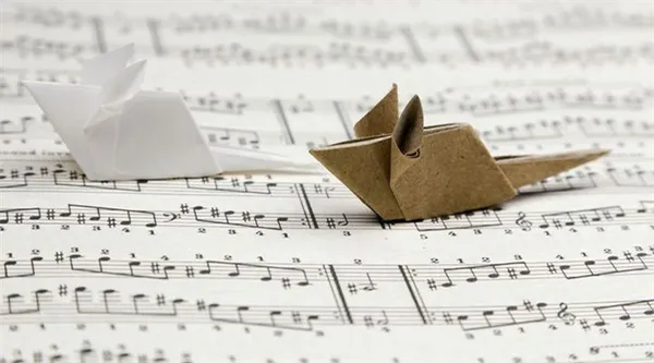 Оригами-мышки из бумаги