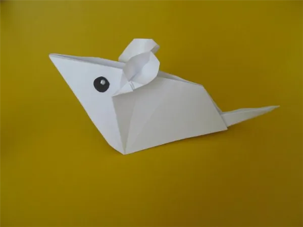 Мастерим мышку в различных техниках оригами. Как сделать мышку из бумаги. 4