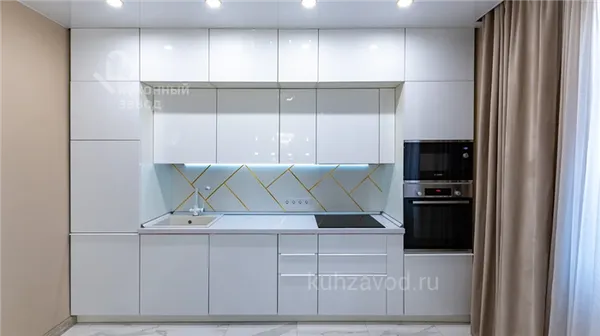 Белая кухня: как выбрать материал и дизайн гарнитура и не ошибиться. Столешница для белой кухни какую выбрать. 12