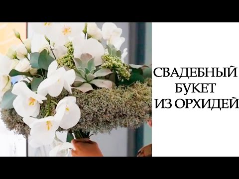 Букет невесты из орхидей: варианты и идеи сочетания с другими цветами. Букет с орхидеями. 17