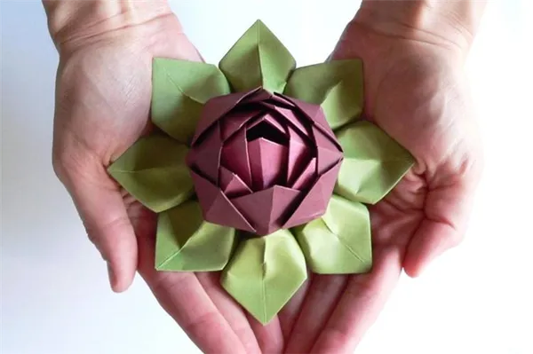 Как сделать оригами цветы из бумаги: 8 лучших схем. Оригами цветок из бумаги. 17