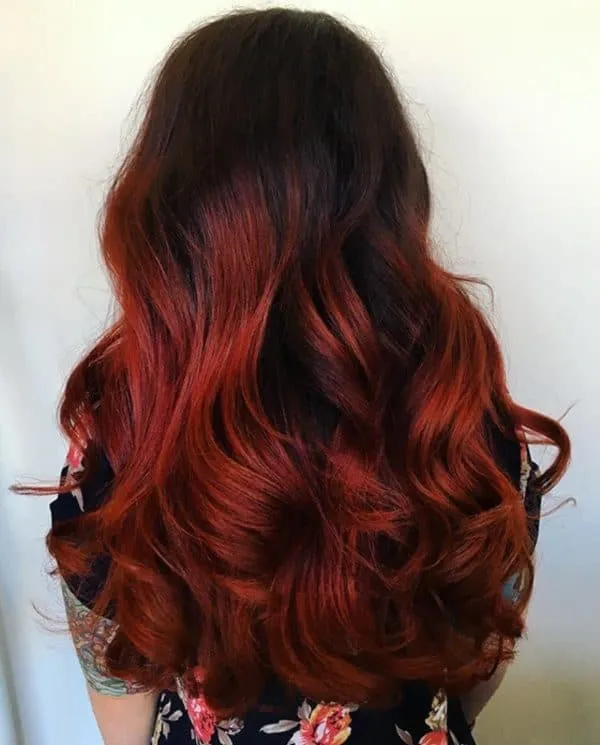 Омбре на рыжие волосы на длинные, короткие и средние – 6 оттенков и 3 техники окрашивания. Омбре на рыжие волосы. 24