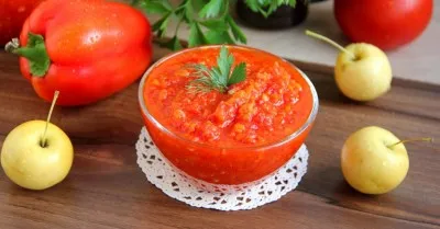 Аджика с яблоками на зиму: 13 домашних вкусных рецептов 3