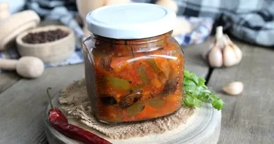 Острые баклажаны на зиму с помидорами - 19 домашних вкусных рецептов 21