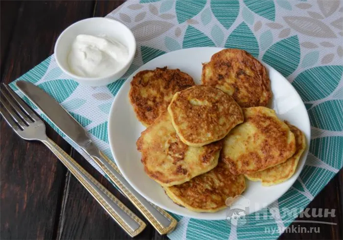 Оладьи из кабачков и рисовой муки без глютена 