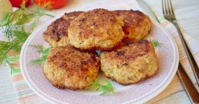 Котлеты из свинины и курицы