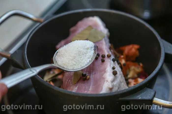 Грудинка в луковой шелухе, Шаг 04