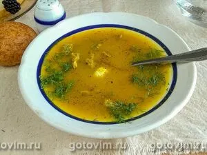 Суп-пюре с потрошками на курином бульоне